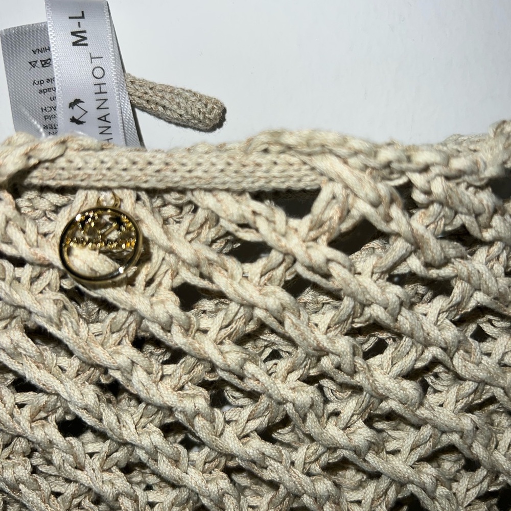 Bananhot Magen Knit Maxi Skirt in Beige Crochet Maxi Skirt M/L - Picture 6 of 13